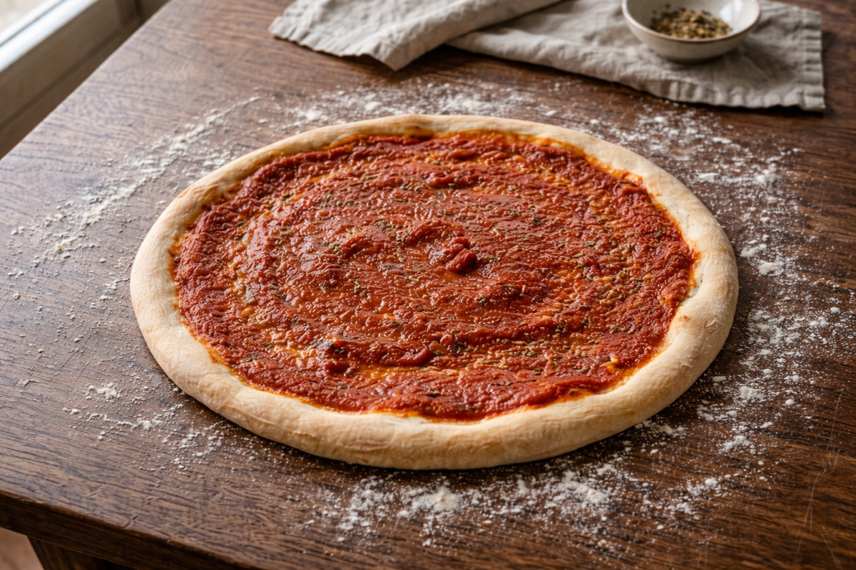 Prepizza de tomate